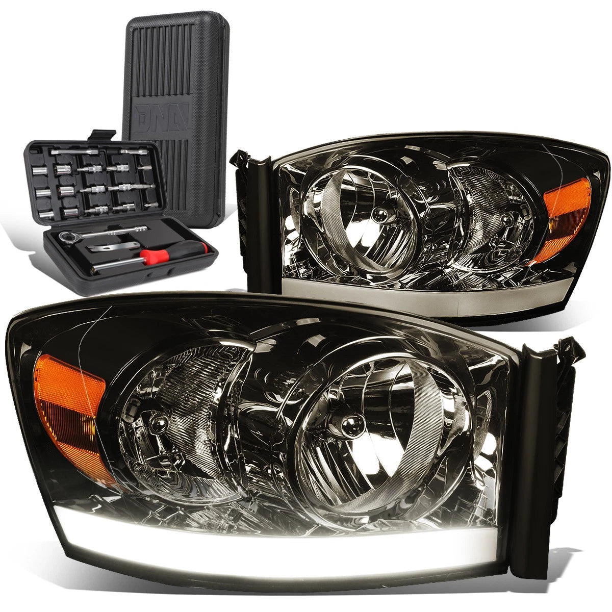 For 2006-2009 Dodge Ram 1500 Led Drl Smoked/amber | Built Supply Co