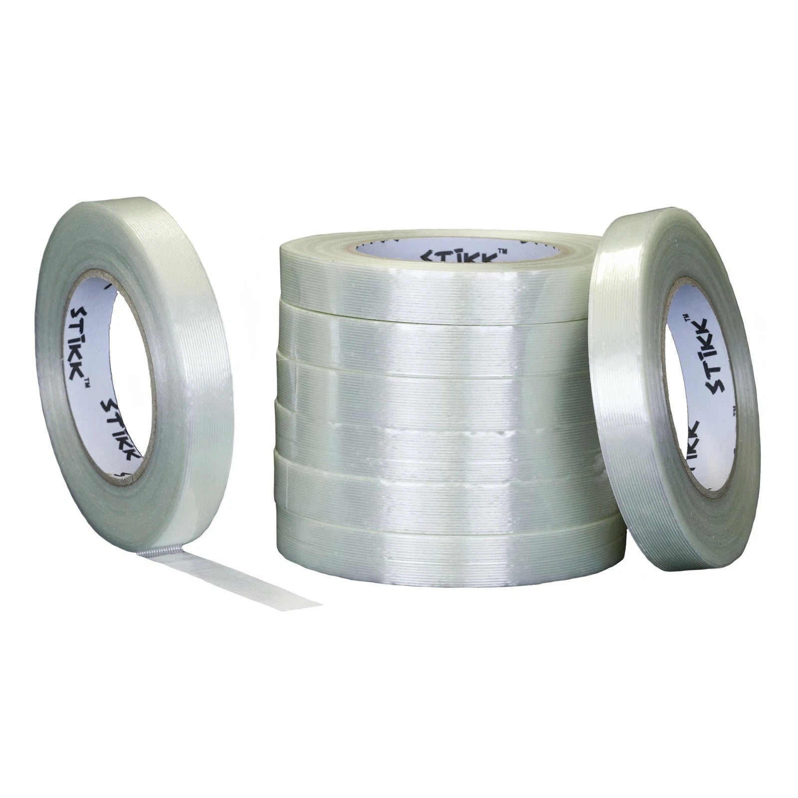 8 Pack 3/4" .75 Inch X 60 Yard (19mm X 55m) 5 Mils Thick Stikk