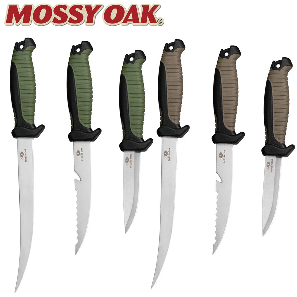Mossy Oak Fishing Knife Set Stainless Steel Filet Knife W/protective