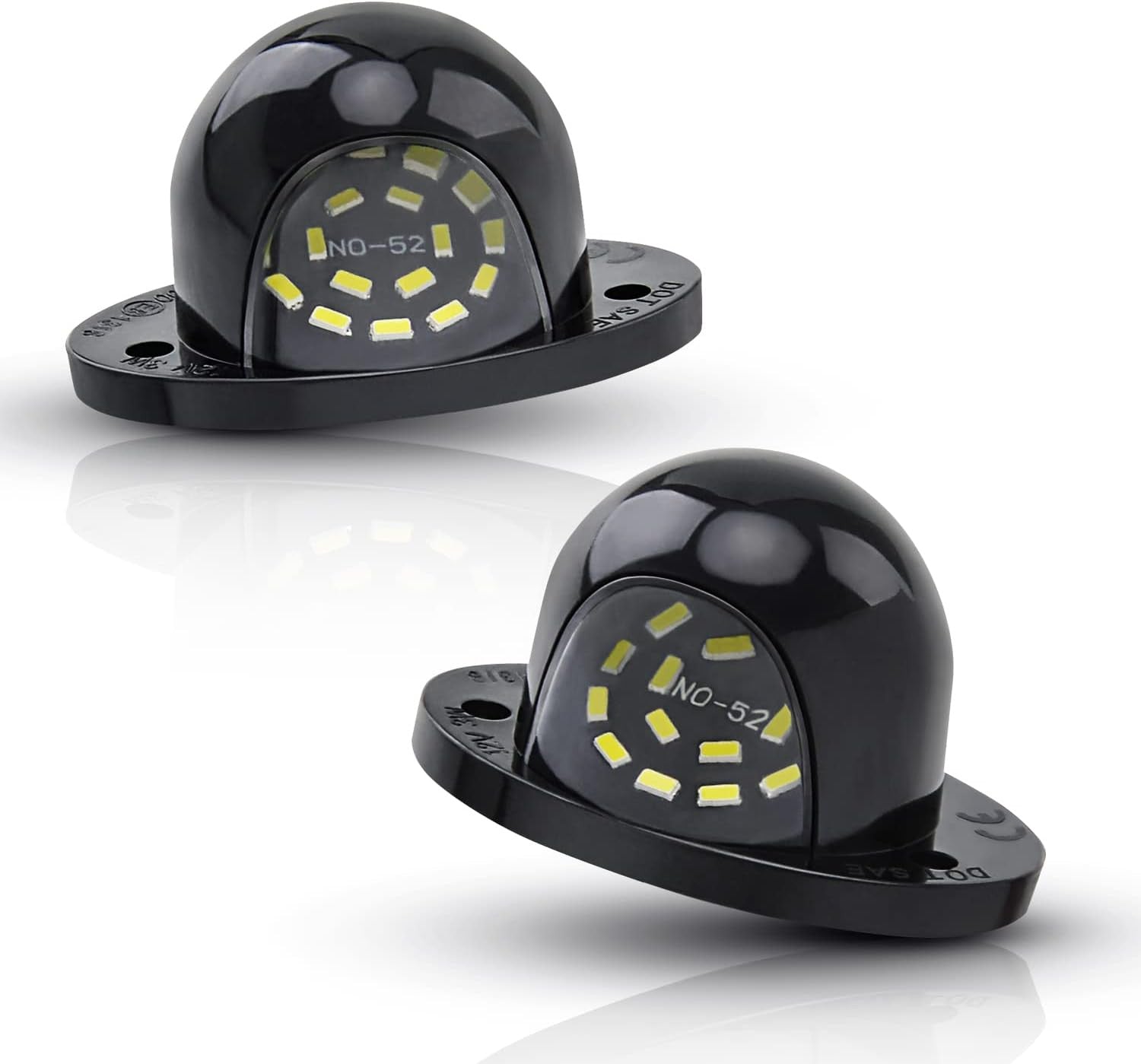 Led License Plate Lights Bright White Tag Lamp Assembly Replacement