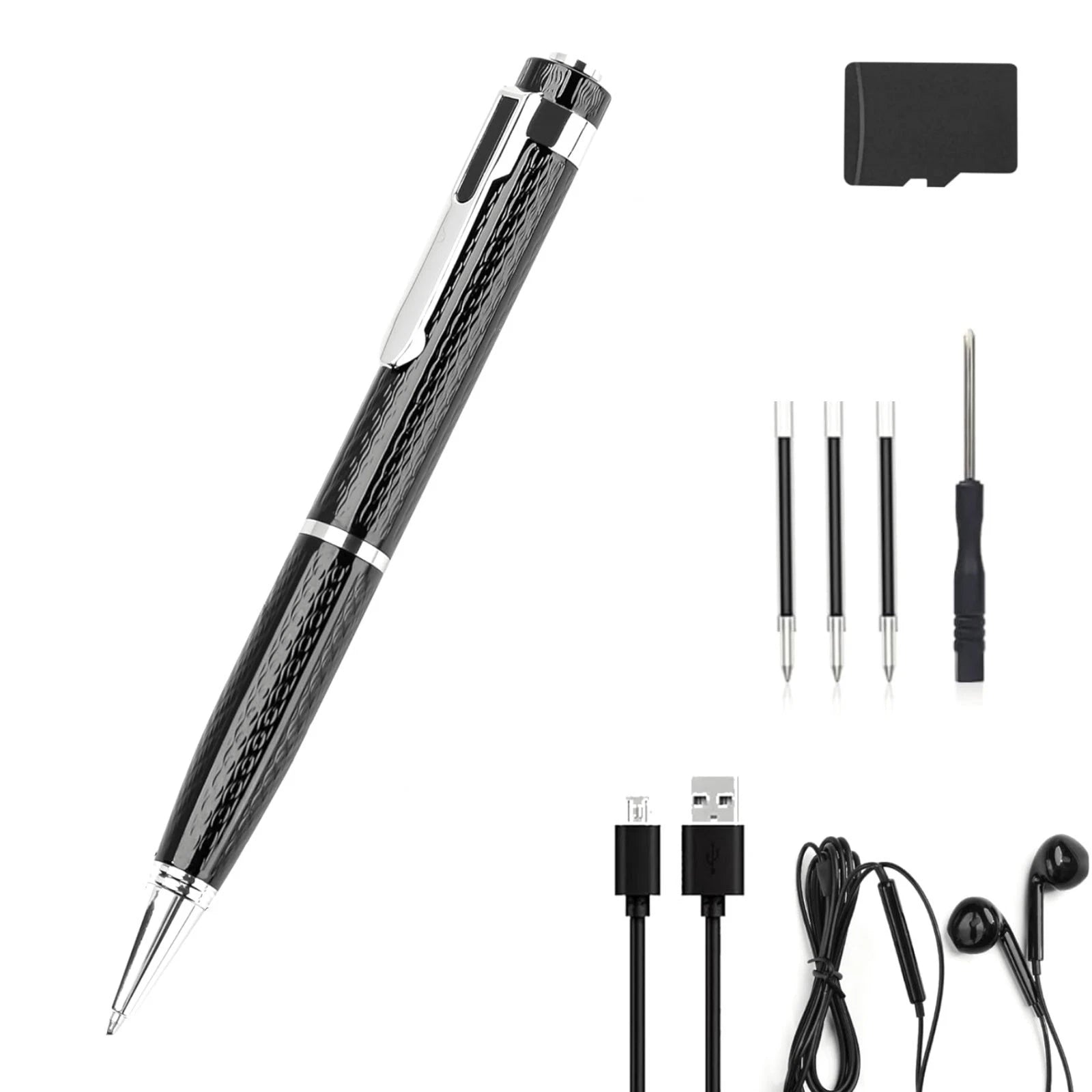 64gb Recording Pen Audio Recorder With Ai Noise Reduction Microphone