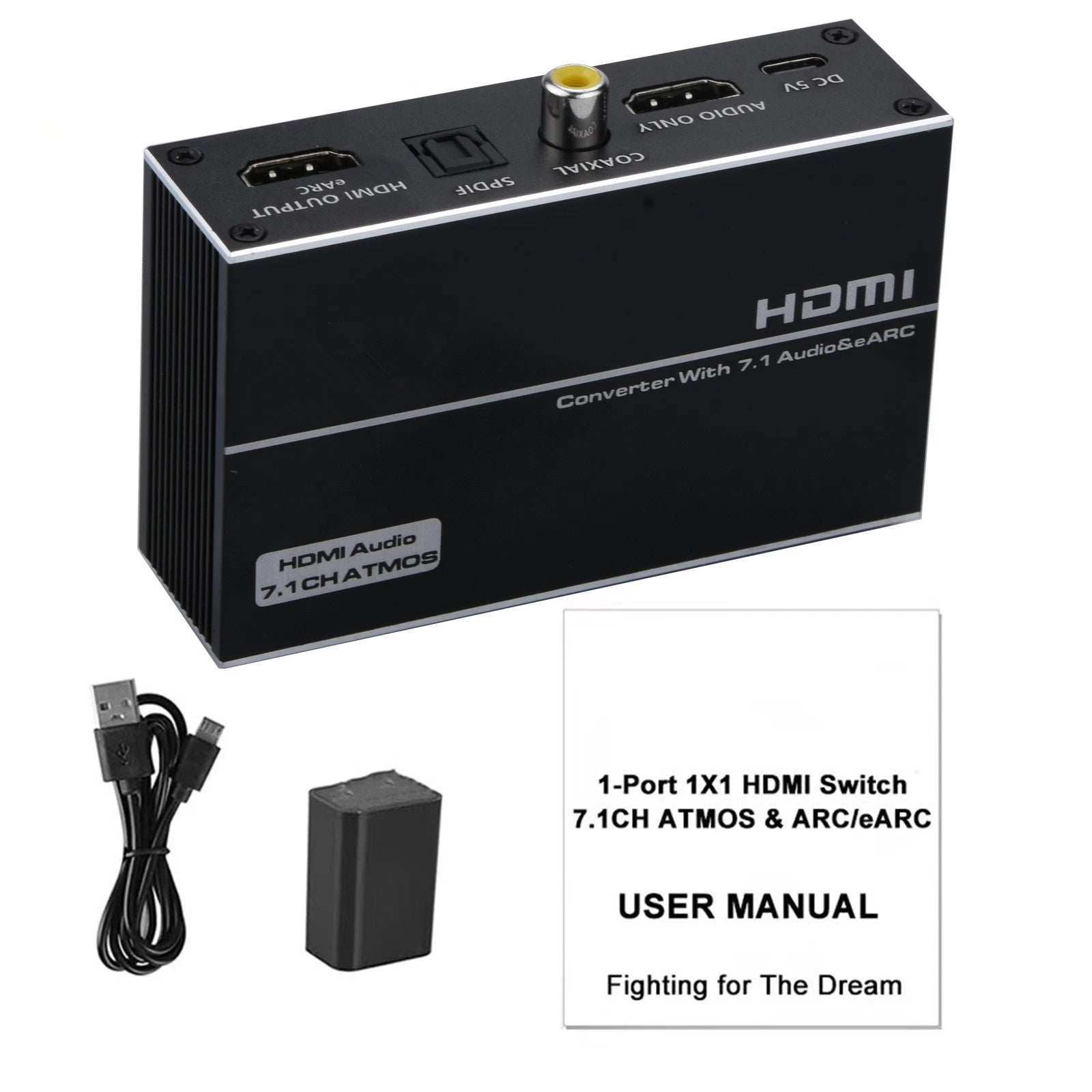Hdmi 2.0 Audio Extractor 4k 120hz Hdr 1 In 1 Out | Built Supply Co