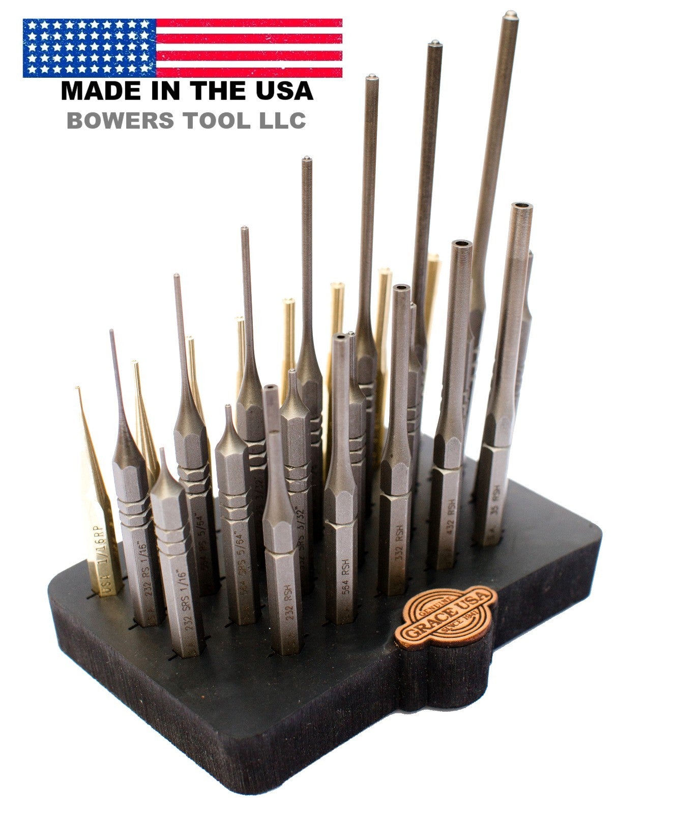 Grace 27pc Gunsmith Roll Pin Punch Set