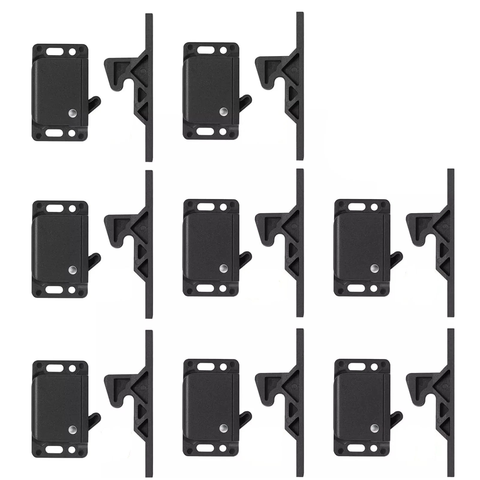 8 Pack Cabinet Door Rv Drawer Latches, 8 Pull Force Latch Holder For