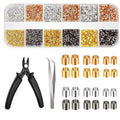 Set Plated Copper Crimping Beads Accessories For Jewelry Making