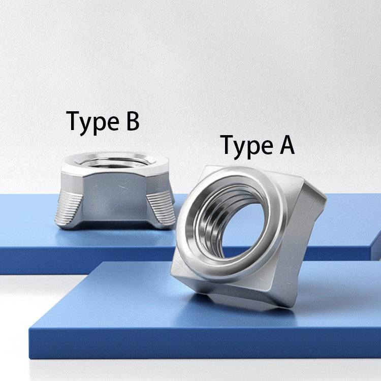 304 Stainless Steel Square Welding Nut M3-M10