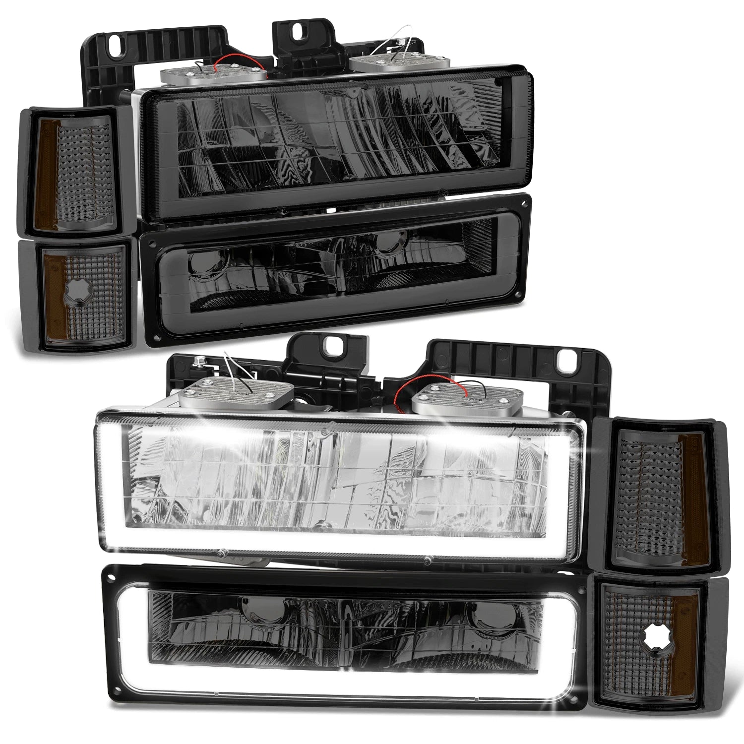 Fit 94-00 Gmc C/k 1500-3500 U-LED Drl | Built Supply Co