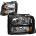 Fit 2005-2007 Ford Super Duty Black Housing Amber | Built Supply Co