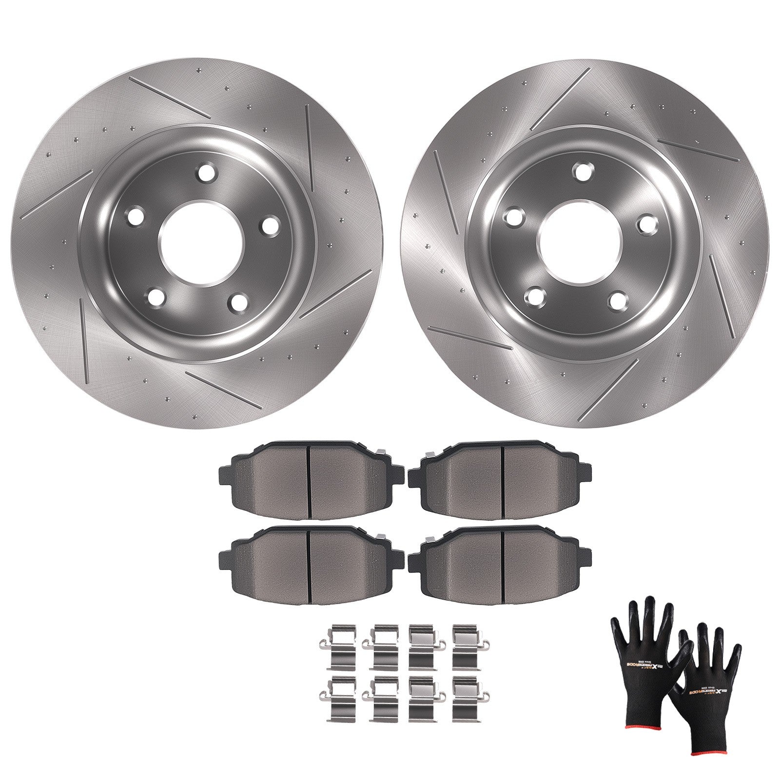 Rear Disc Brake Rotors Ceramic Pads for Dodge Grand Caravan Journey