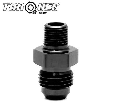 AN -4 (AN4 AN 04) to 1/16" NPT Straight Adapter In Stealth Black