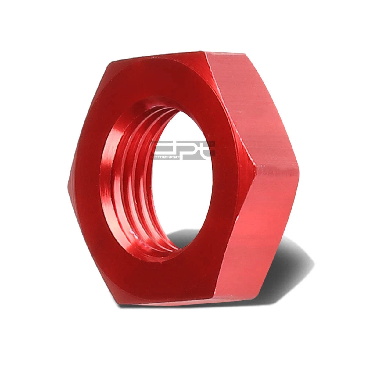 6an An-6 Bulkhead Red Aluminum Anodized Nut Sealing | Built Supply Co