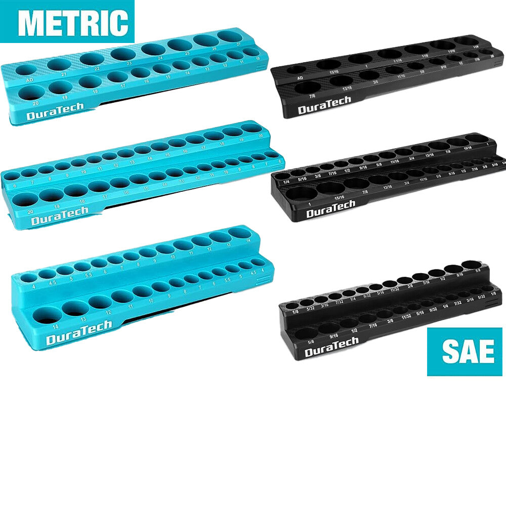 DURATECH 6PC Magnetic Socket Organizer Set by DURATECH
