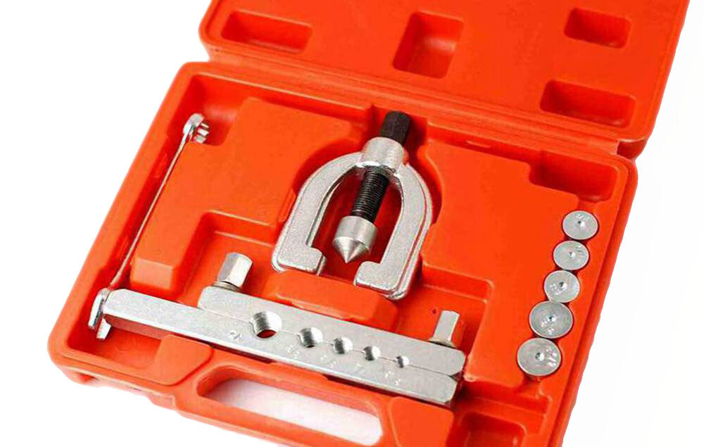 8pc Tube Flaring & Cutting Kit w Adapter Expanding Tube 3/16"-1/2" f
