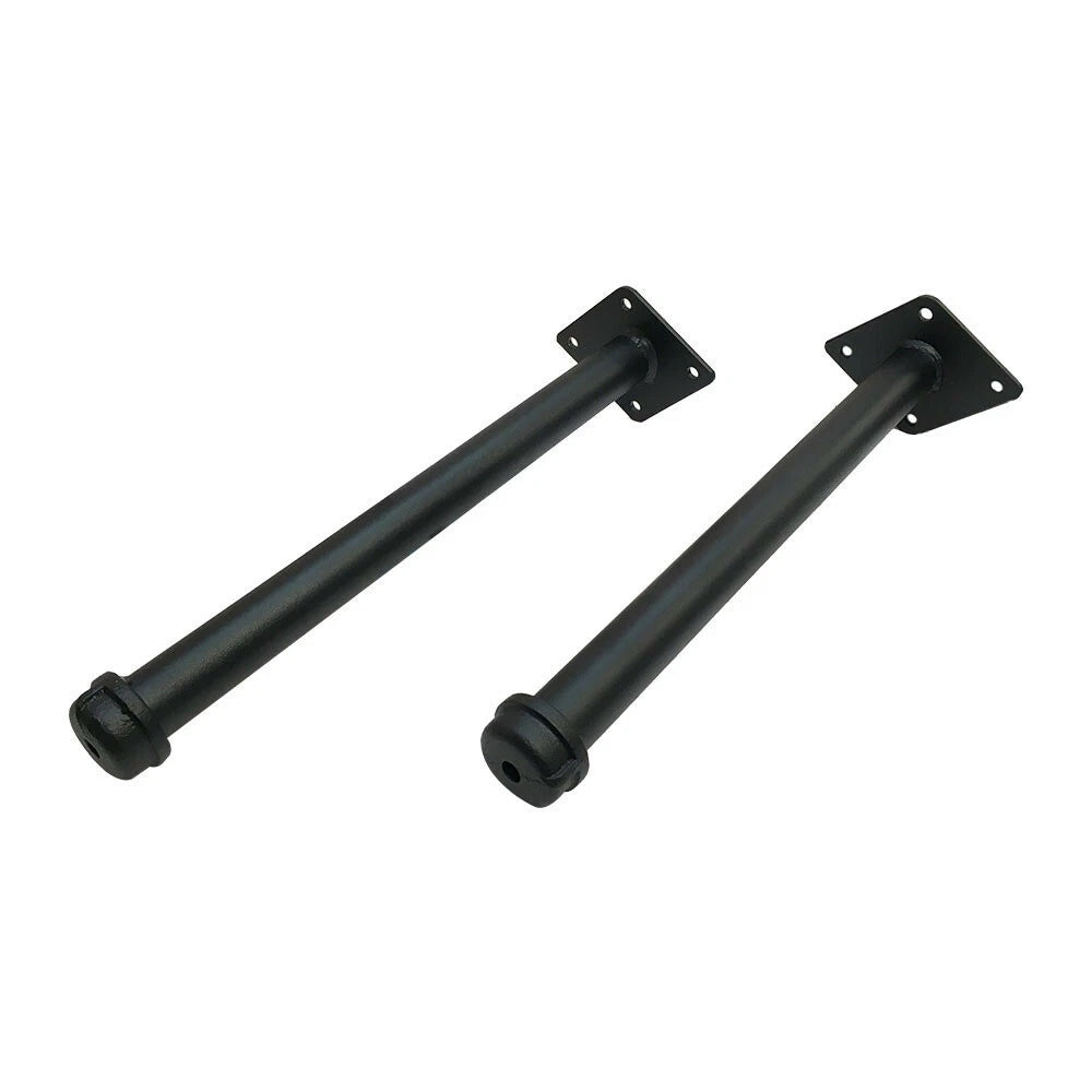 Shelf Support Pipe Style Faceout For Wall Mounted Pipeline Black 12''