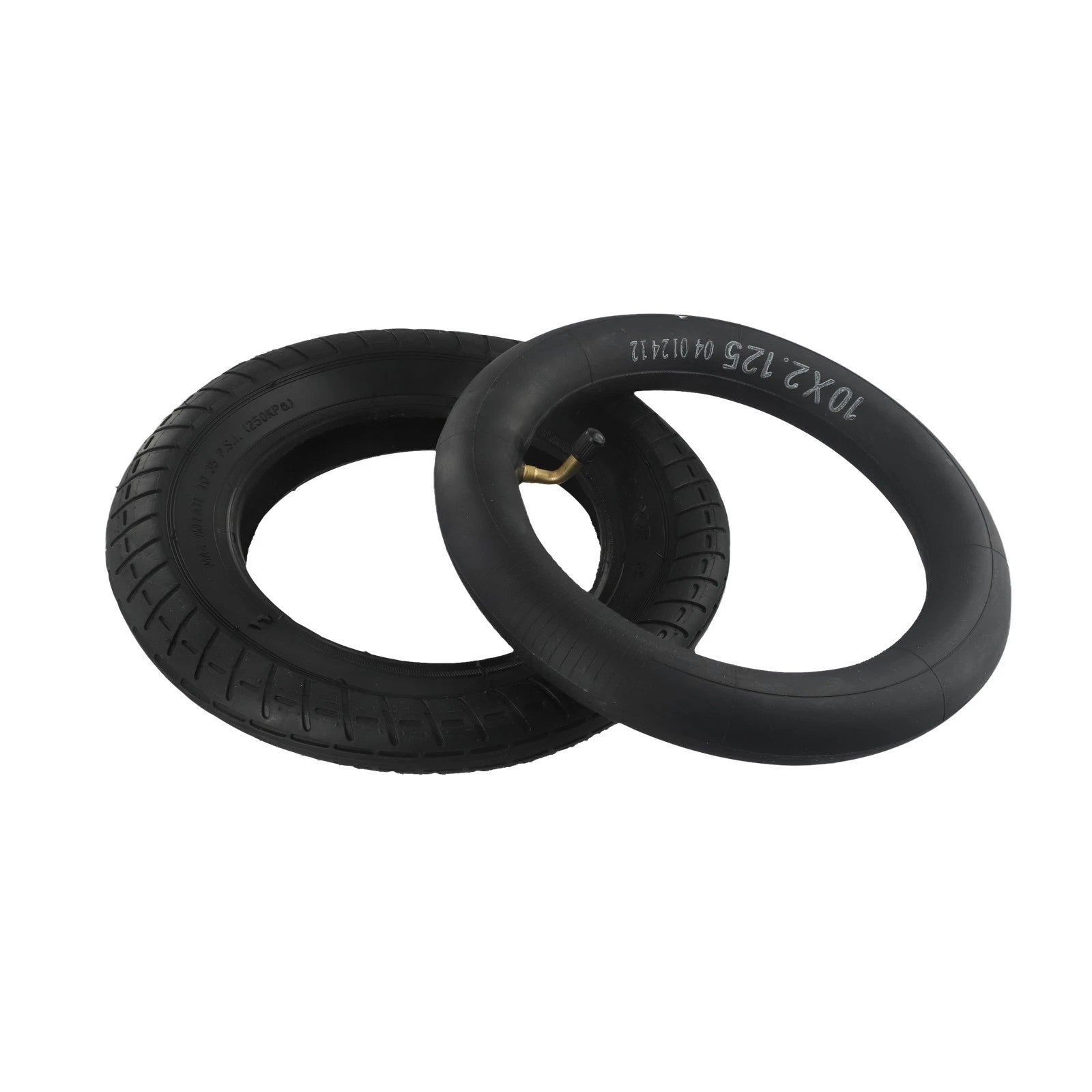 And Tire Black Fittings Inflated Inner Tube Replacement Rubber Scooter