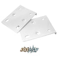 Hinge Mount Repair Plate Kit For Kitchen Cabinets Cream White