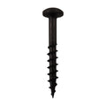 100 Pack #8 X 1-1/4" Coarse Thread Pan Head Screws Black Phosphate