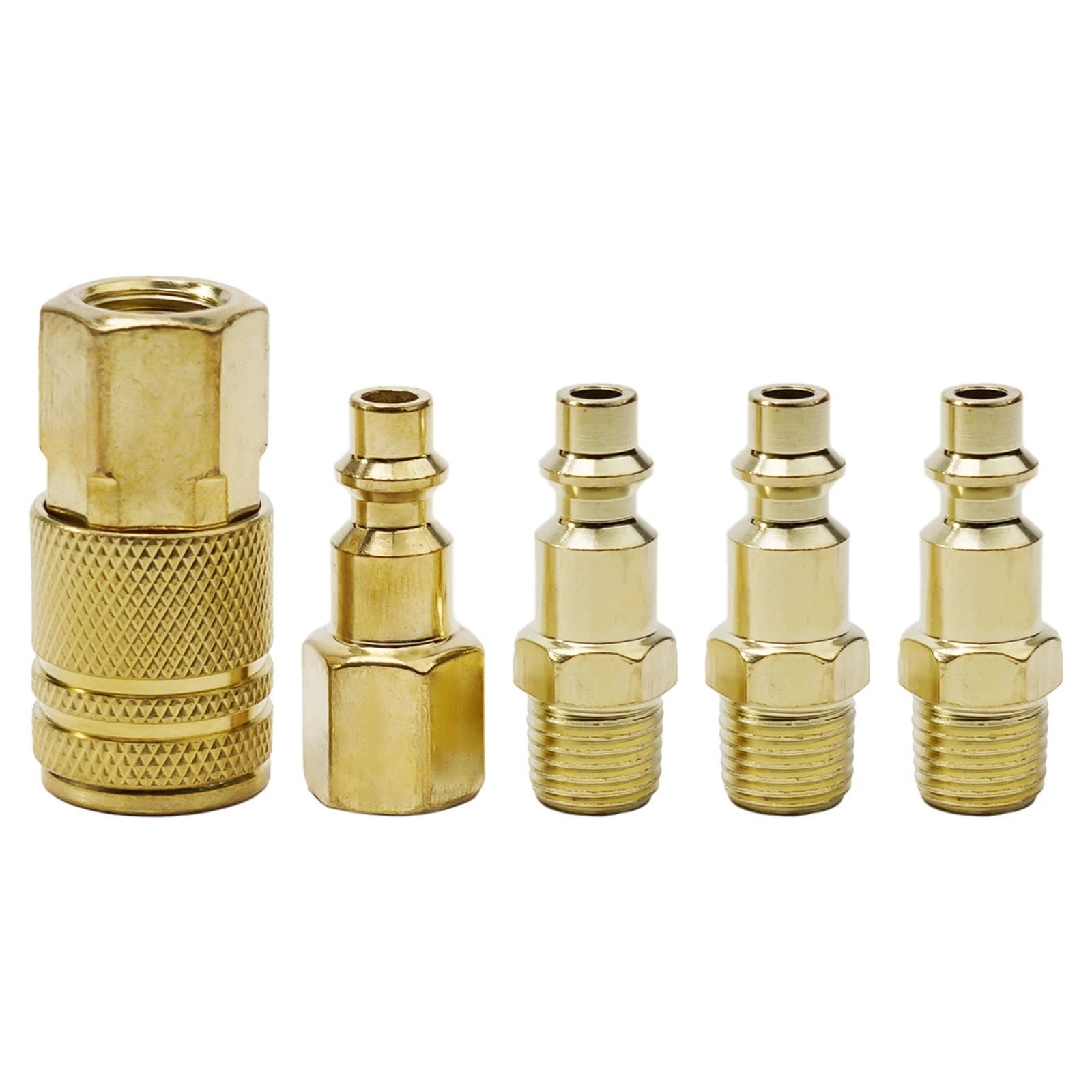 High Quality Brass Quick Disconnect Air Hose Connector Set 1/4 Npt