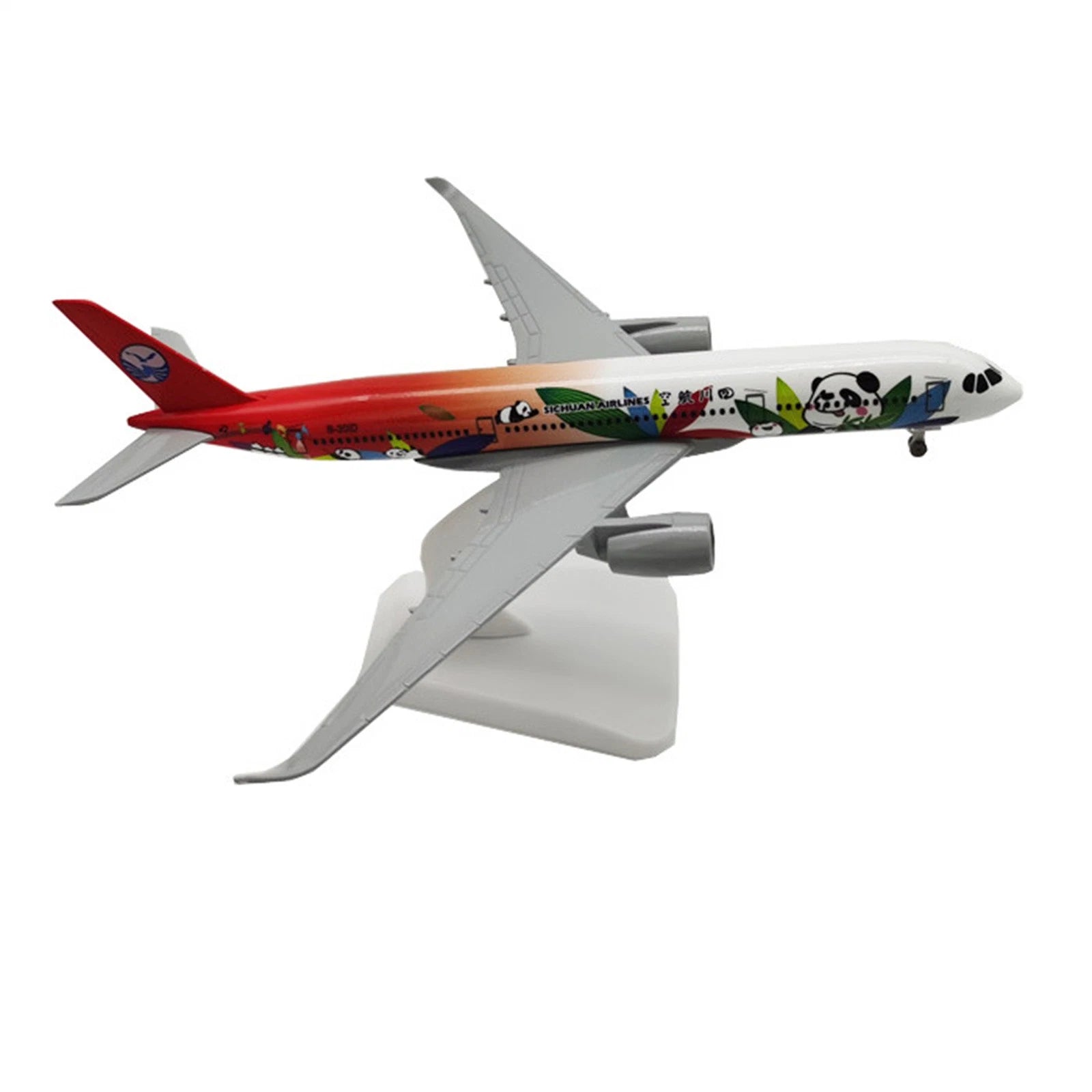 1/300 20cm Sichuan 350 A350 Panda Alloy Civil Airliner Aircraft Model