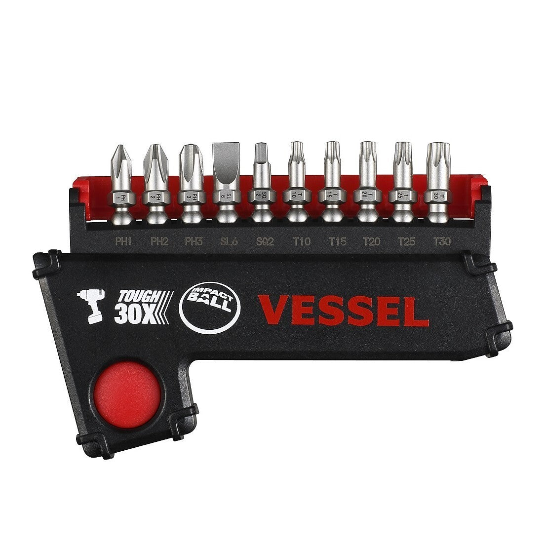 Vessel 11pc Impact Torsion Bit Set
