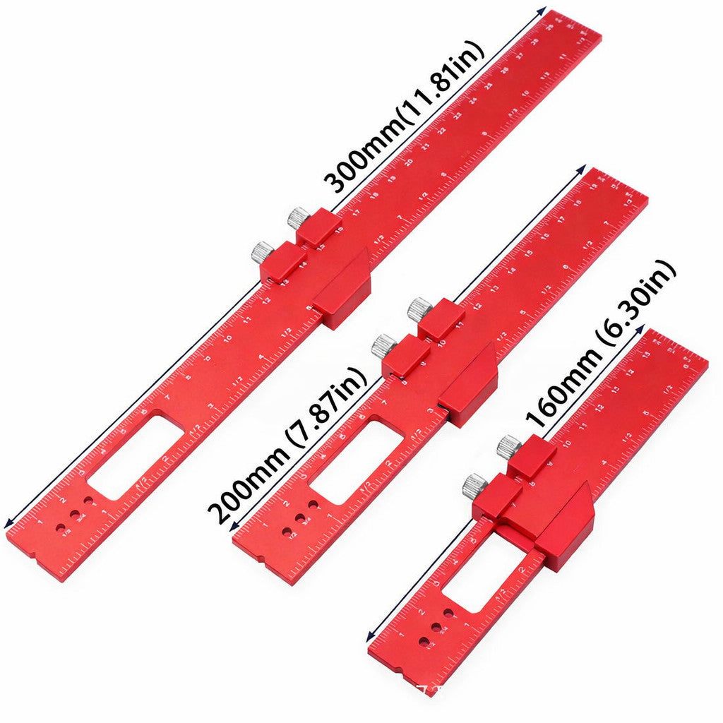 6-12" Woodworking Multi Function Marking Gauge Square Carpenter Ruler