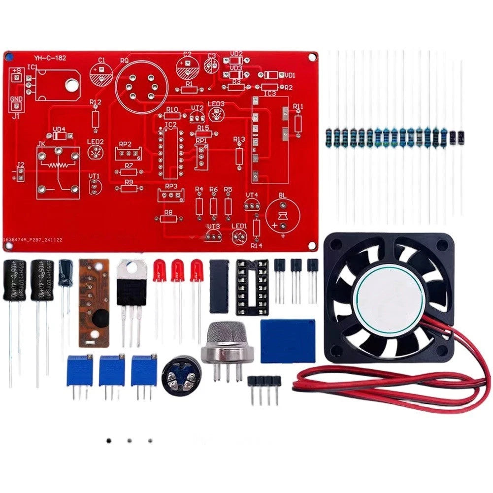 For Exhaust Fan Gas Alarm Circuit Diy Kit With Mq2 Sensor For Toxic
