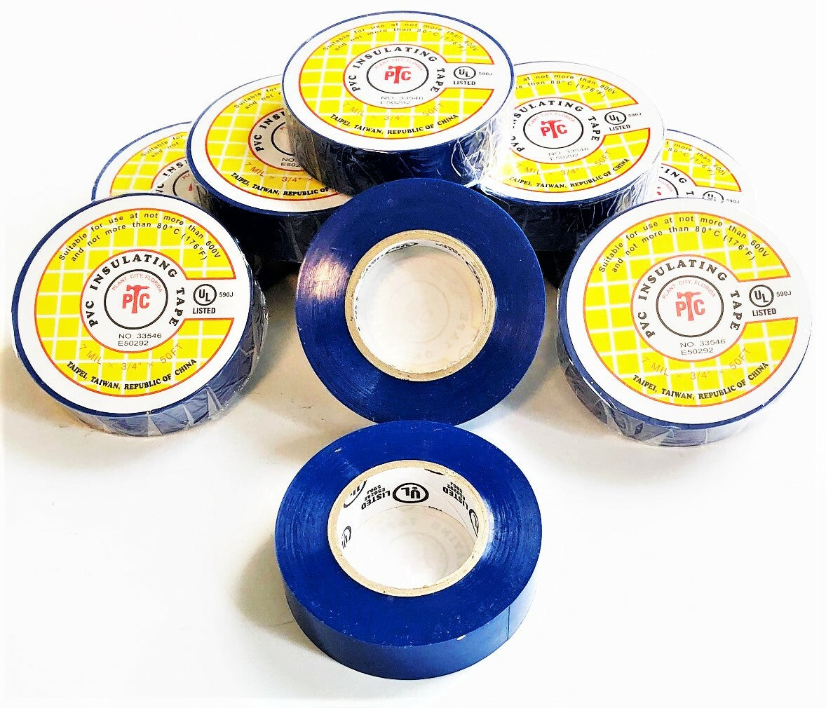 PTC Blue PVC Insulating Electrical Tape