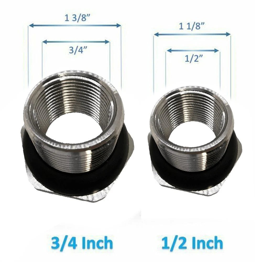 Stainless Partition Tank Accessories Steel Weldless Tank Fitting
