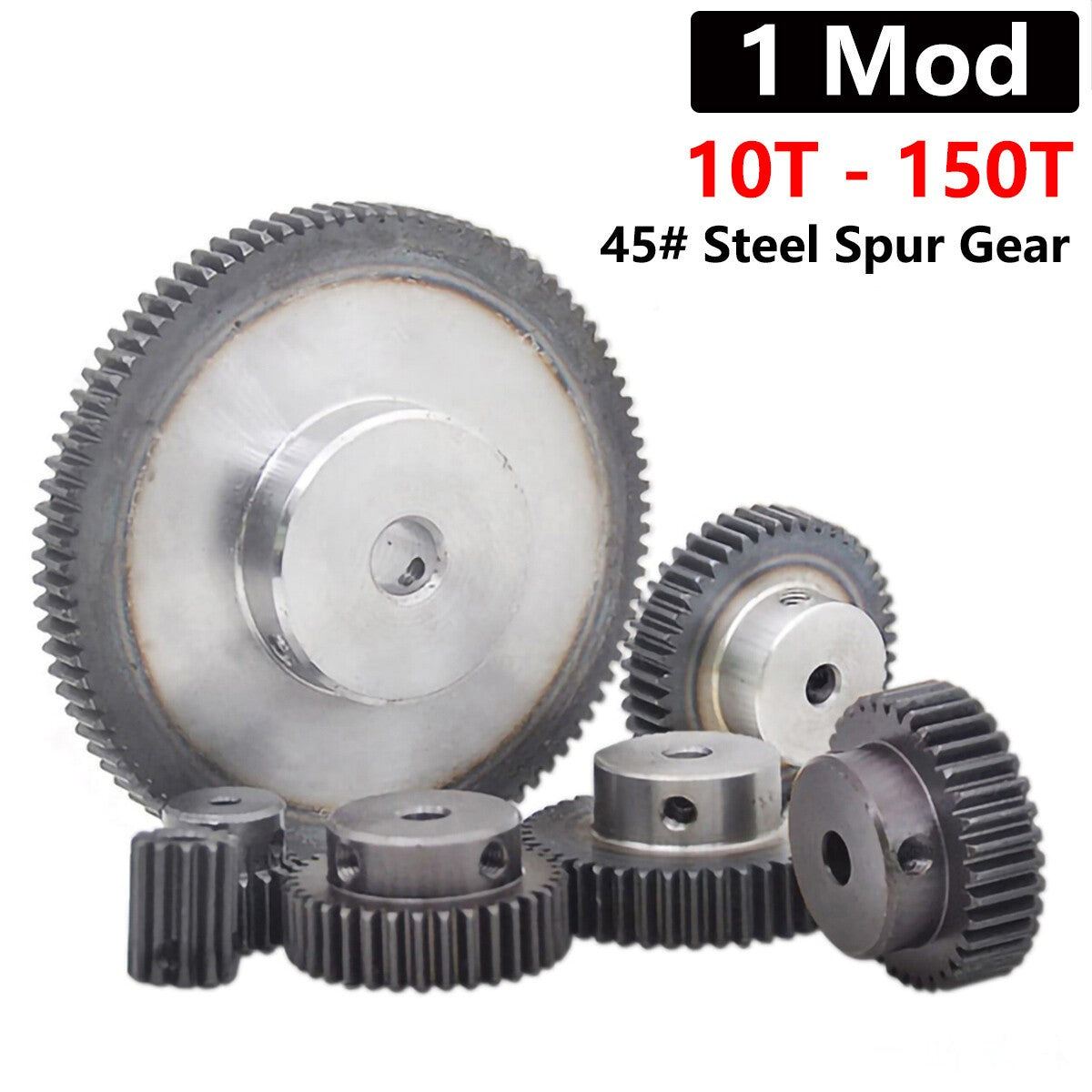 Steel Spur Gear 1 Mod 10-150T