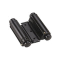 Rok 2 Pack 3" Black Double Action Steel Spring Cafe Saloon Swing Door