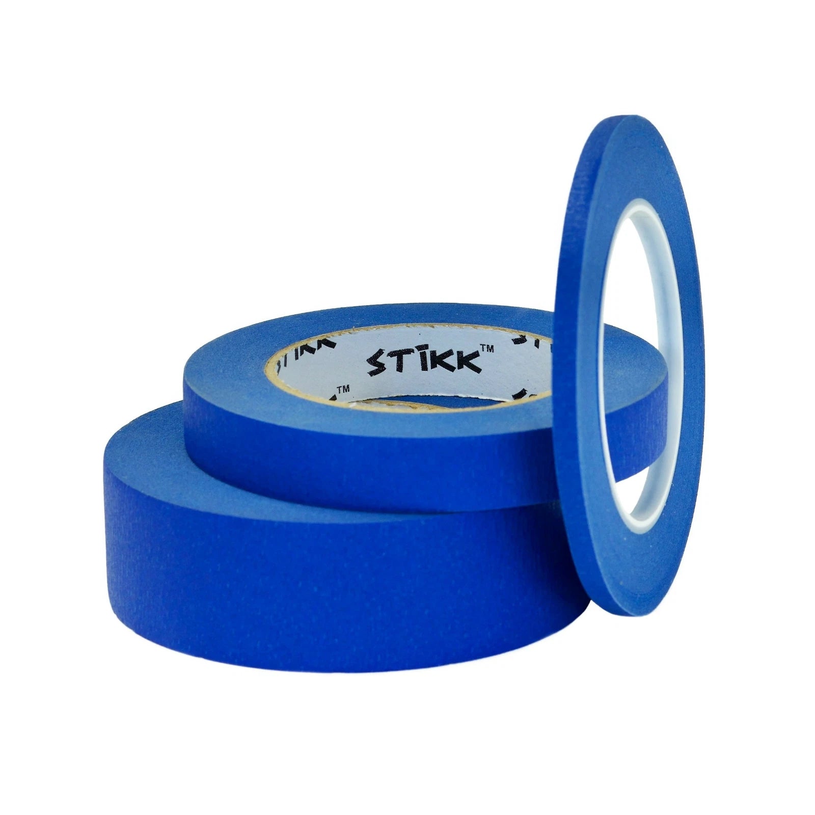 25-.75-1.5"(1<wbr/>/4 3/4 1.5") X 60yd 6mm 18mm 36mm Stikk Blue