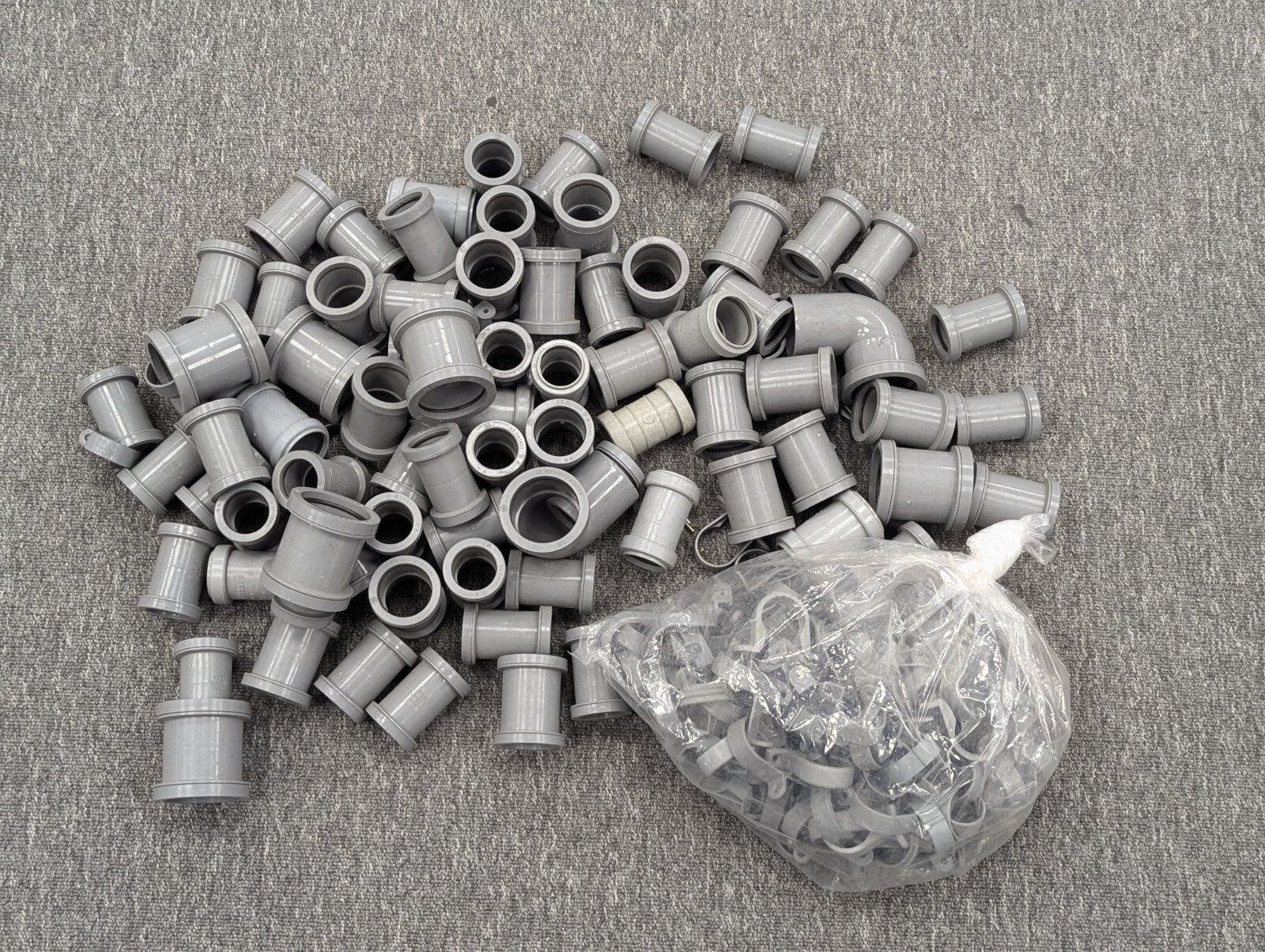 Brett Martin Grey Pipe Fittings 3 Pack