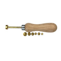 Prong And Bezel Pusher Setting Tool With Wooden Handle & 7 Detachable