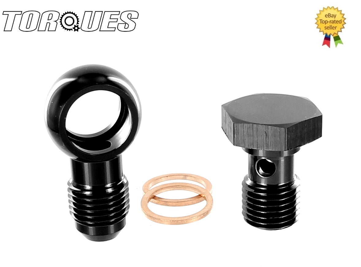 An-6 (6an) M14x1.5 Garrett Gt Series Turbo Water Line Banjo + Bolt