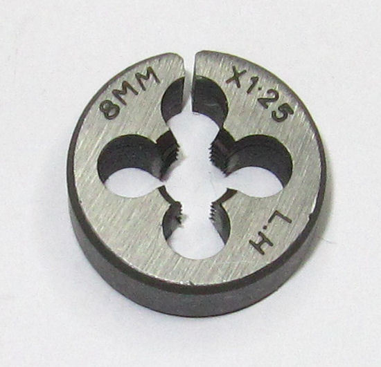 Rdgtools 8MM X 1.25 Left Hand Die Metric M8 X 1.25