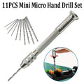Miniature Hand Drill Set With 10 Hss Drill Bits For | Built Supply Co