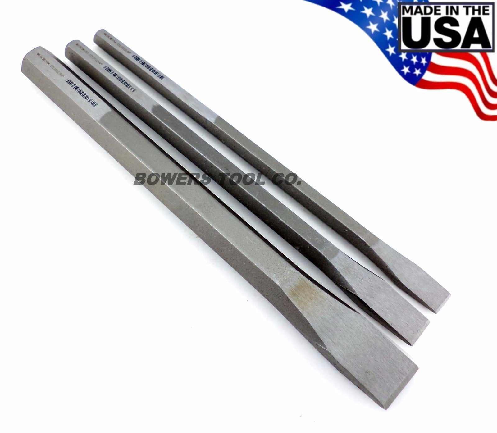 Wilde Tool 3pc Extra Long Cold Chisel Set