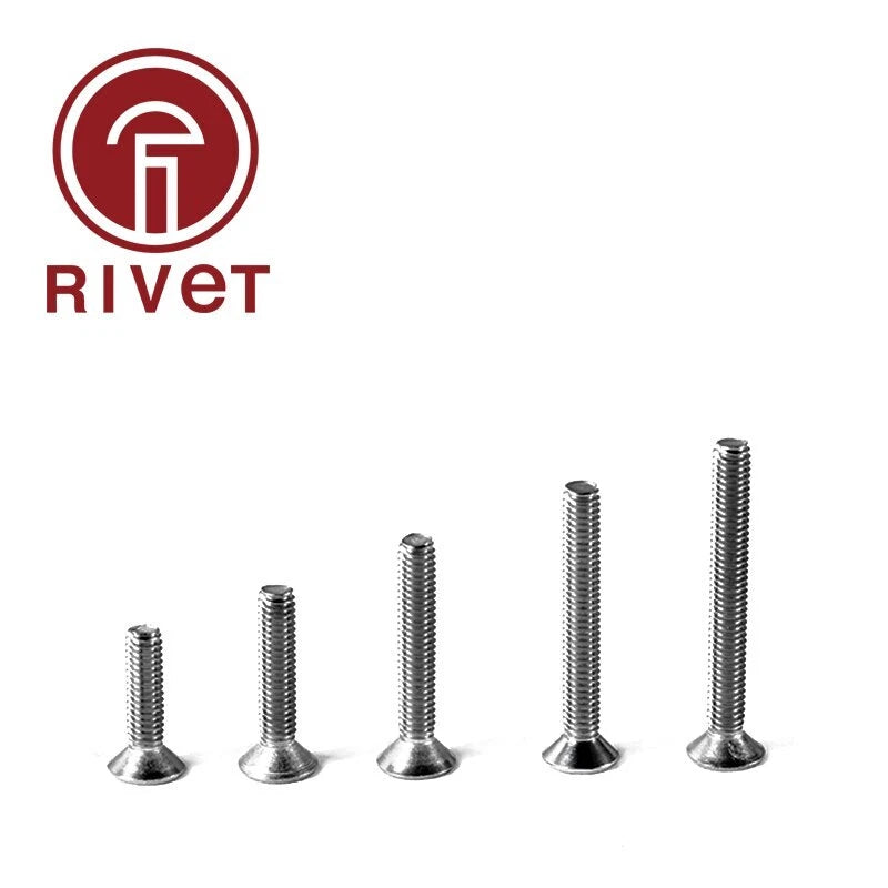 GB819 DIN7046-1 M6 M8 A4-70 316 Cross Phillips Flat Countersunk Head Screw Bolt