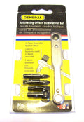General Tools 5pc Ratcheting Offset Screwdriver Set by General Tools