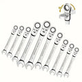 Activities Ratcheting Wrench Metric Flexible Head Spanner Car Bicycle