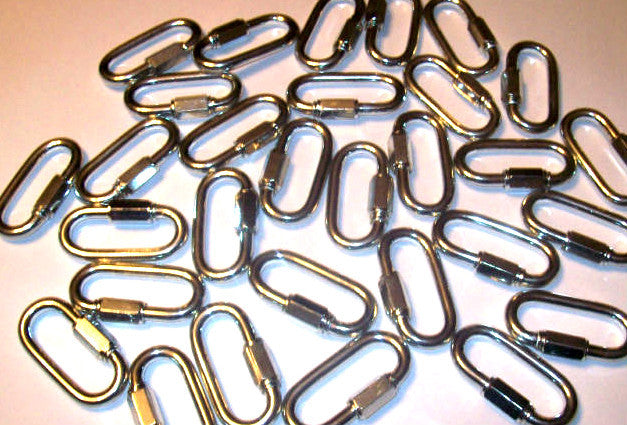 12 QUICK LINK SAFETY HOOK 1/4" 880lb RATED TOWING  506Opens in a new window or t