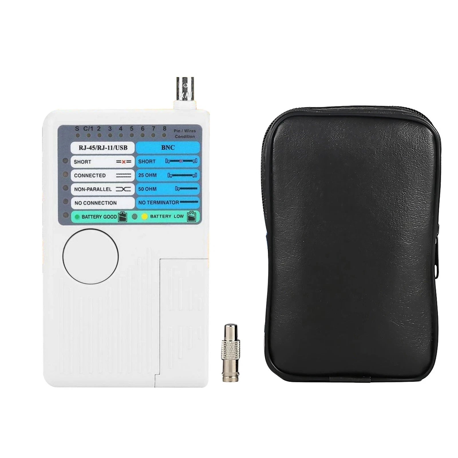4 In 1 Network Cable Tester Rj45 Rj11 Usb Bnc Lan Cat5 Cat6 Wire
