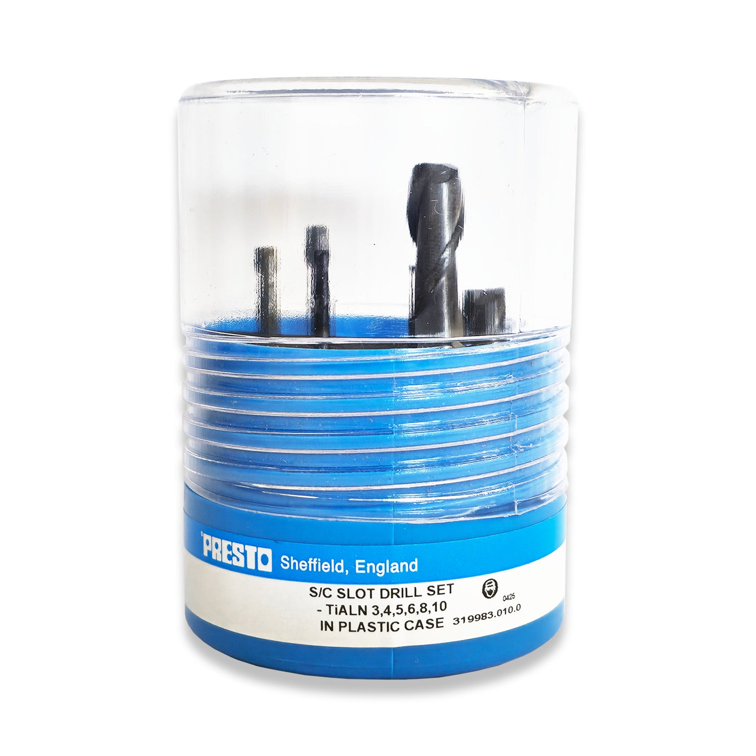 Presto Metric Slot Drill Set Solid Carbide 3, 4, 5, 6, 8 & 10mm From