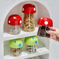 Mushroom Shaped Plastic Jar For Storing For Coffee Beans Grains Tea