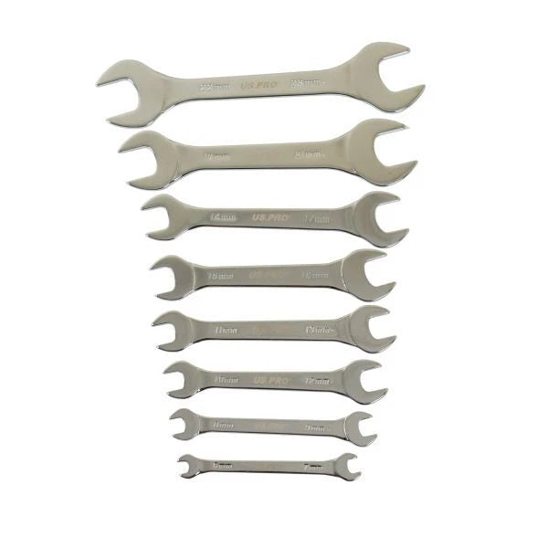 Us Pro Tools Extra Flat Thin Double Open End Spanners 6 - 23mm