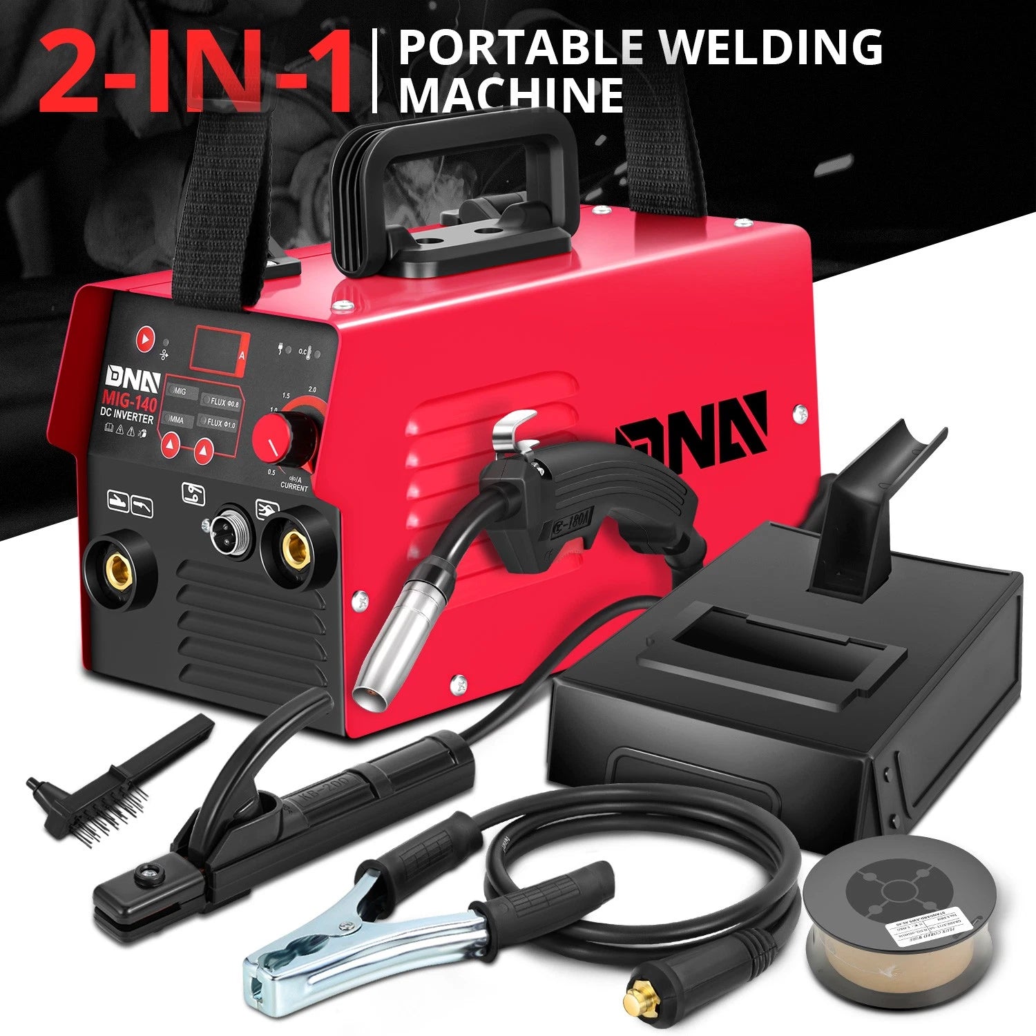 110V 120a 2in1 Red Mma/flux Mig Mode Welding | Built Supply Co