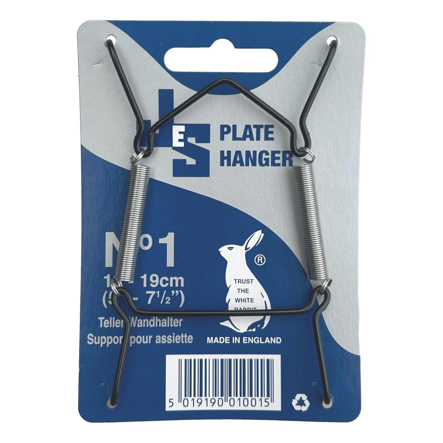 Jes Hanging Plate Wire No 1 Black (13cm-19cm)