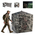 FLISSA Hunting Blind 270° See-Through Fully Opening Door Ground Tents 2-3 Person