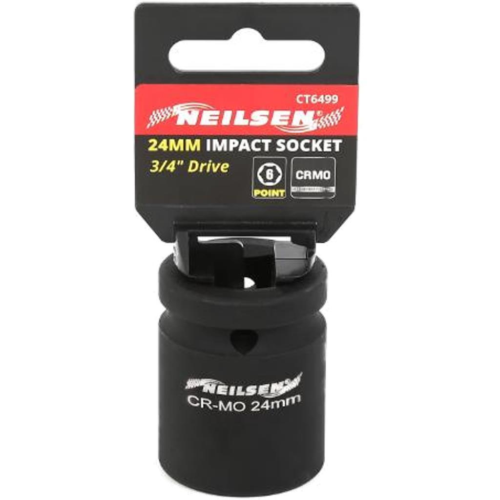 Neilsen 3/4" Drive Standard Shallow Square Metric Single Impact Socket