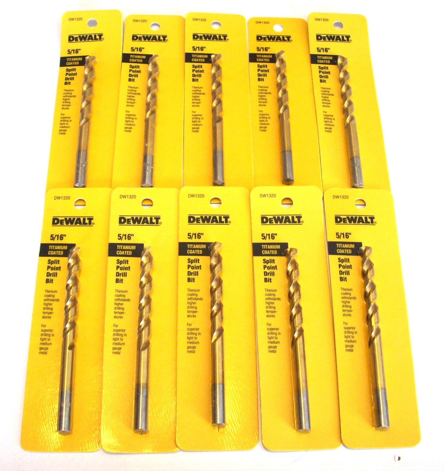 Dewalt 5/16" Titanium Drill Bits